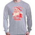 thumbnail image 1 of Shop4Ever Men's It's The Most Wonderful Time For A Beer Santa Long Sleeve Shirt Small Sports Grey, 1 of 5