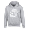 thumbnail image 1 of Shop4Ever Men's It's in My DNA African Pride Hooded Sweatshirt Hoodie XXX-Large Sports Grey, 1 of 5