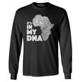 thumbnail image 1 of Shop4Ever Men's It's in My DNA African Pride Long Sleeve Shirt Large Black, 1 of 5