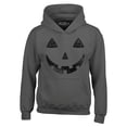 thumbnail image 1 of Shop4Ever Men's Jack O' Lantern Halloween Pumpkin Costume Hooded Sweatshirt Hoodie Medium Charcoal, 1 of 5