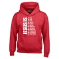 thumbnail image 1 of Shop4Ever Men's Jesus Is My Everything My God My Savior Christian Hooded Sweatshirt Hoodie Large Red, 1 of 5