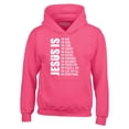 thumbnail image 1 of Shop4Ever Men's Jesus Is My Everything My God My Savior Christian Hooded Sweatshirt Hoodie Medium Heliconia Pink, 1 of 5