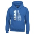 thumbnail image 1 of Shop4Ever Men's Jesus Is My Everything My God My Savior Christian Hooded Sweatshirt Hoodie X-Large Royal Blue, 1 of 5