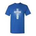 thumbnail image 1 of Shop4Ever Men's John 3:16 Cross Graphic T-shirt Small Royal Blue, 1 of 5