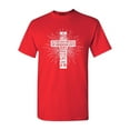 thumbnail image 1 of Shop4Ever Men's John 3:16 Cross Graphic T-shirt XXX-Large Red, 1 of 5