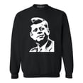 thumbnail image 1 of Shop4Ever Men's John F. Kennedy JFK 1960's President American Icon Crewneck Sweatshirt XXXXX-Large Black, 1 of 5