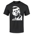 thumbnail image 1 of Shop4Ever Men's John F. Kennedy JFK 1960's President American Icon Graphic T-shirt Small Black, 1 of 5