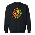 thumbnail image 1 of Shop4Ever Men's Juneteenth African History Lion Crewneck Sweatshirt Medium Black, 1 of 5