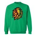 thumbnail image 1 of Shop4Ever Men's Juneteenth African History Lion Crewneck Sweatshirt Medium Irish Green, 1 of 5