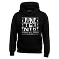 thumbnail image 1 of Shop4Ever Men's Juneteenth Celebrate Black Freedom 6-19-1865  Hooded Sweatshirt Hoodie XXX-Large Black, 1 of 5