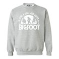 thumbnail image 1 of Shop4Ever Men's Just A Girl Who Loves Bigfoot Crewneck Sweatshirt Medium Sports Grey, 1 of 5