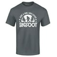 thumbnail image 1 of Shop4Ever Men's Just A Girl Who Loves Bigfoot Graphic T-shirt XXXX-Large Charcoal, 1 of 5