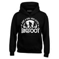 thumbnail image 1 of Shop4Ever Men's Just A Girl Who Loves Bigfoot Hooded Sweatshirt Hoodie XX-Large Black, 1 of 5