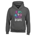 thumbnail image 1 of Shop4Ever Men's Just A Girl Who Loves Dragons Hooded Sweatshirt Hoodie X-Large Charcoal, 1 of 5