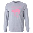thumbnail image 1 of Shop4Ever Men's Just A Girl Who Loves Pigs Long Sleeve Shirt Medium Sports Grey, 1 of 5