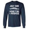 thumbnail image 1 of Shop4Ever Men's Just One More Car I Promise Long Sleeve Shirt Medium Navy, 1 of 5