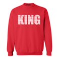thumbnail image 1 of Shop4Ever Men's King African Pattern Style  Crewneck Sweatshirt XX-Large Red, 1 of 5