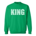 thumbnail image 1 of Shop4Ever Men's King African Pattern Style  Crewneck Sweatshirt XXX-Large Irish Green, 1 of 5