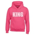thumbnail image 1 of Shop4Ever Men's King African Pattern Style  Hooded Sweatshirt Hoodie XX-Large Heliconia Pink, 1 of 5