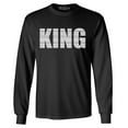 thumbnail image 1 of Shop4Ever Men's King African Pattern Style  Long Sleeve Shirt Large Black, 1 of 5