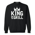 thumbnail image 1 of Shop4Ever Men's King of The Grill Cooking BBQ  Crewneck Sweatshirt XXXXX-Large Black, 1 of 5