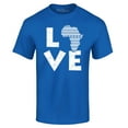 thumbnail image 1 of Shop4Ever Men's Love Africa Graphic T-shirt XX-Large Royal Blue, 1 of 5