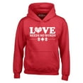 thumbnail image 1 of Shop4Ever Men's Love Needs No Words Autism Awareness Hooded Sweatshirt Hoodie Medium Red, 1 of 5