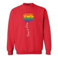 thumbnail image 1 of Shop4Ever Men's Love is Love Rainbow Flower Gay LGBTQ Pride Crewneck Sweatshirt XXX-Large Red, 1 of 5