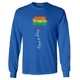 thumbnail image 1 of Shop4Ever Men's Love is Love Rainbow Flower Gay LGBTQ Pride Long Sleeve Shirt Large Royal Blue, 1 of 5