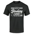 thumbnail image 1 of Shop4Ever Men's Lucky Bowling Shirt Bowler Graphic T-shirt Large Black, 1 of 5