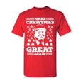 thumbnail image 1 of Shop4Ever Men's Make Christmas Great Again Trump Graphic T-shirt XXXX-Large Red, 1 of 5
