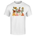 thumbnail image 1 of Shop4Ever Men's Mama Floral Flowers Retro Aesthetic Graphic T-shirt Large White, 1 of 5