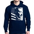 thumbnail image 1 of Shop4Ever Men's Martin Luther King Jr. Hooded Sweatshirt Hoodie Small Navy, 1 of 5