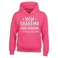 thumbnail image 1 of Shop4Ever Men's Mom Grandma Great-Grandma Hooded Sweatshirt Hoodie Medium Heliconia Pink, 1 of 5