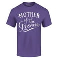 thumbnail image 1 of Shop4Ever Men's Mother of the Groom Wedding Graphic T-shirt Large Purple, 1 of 5