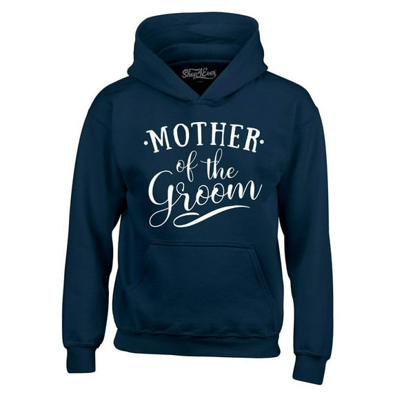Shop4Ever Men's Mother of the Groom Wedding Hooded Sweatshirt Hoodie Large Navy