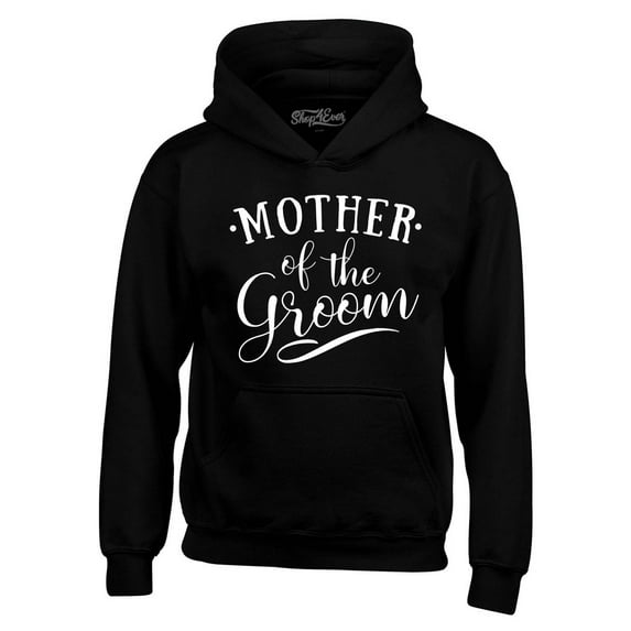 Shop4Ever Men's Mother of the Groom Wedding Hooded Sweatshirt Hoodie XXXX-Large Black