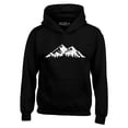 thumbnail image 1 of Shop4Ever Men's Mountains Scenery Nature Wildlife Hooded Sweatshirt Hoodie Small Black, 1 of 5