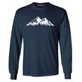 thumbnail image 1 of Shop4Ever Men's Mountains Scenery Nature Wildlife Long Sleeve Shirt XXX-Large Navy, 1 of 5