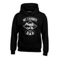 thumbnail image 1 of Shop4Ever Men's My Favorite People Call Me Dad Hooded Sweatshirt Hoodie XXXX-Large Black, 1 of 5