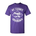 thumbnail image 1 of Shop4Ever Men's My Favorite People Call Me Grandma Graphic T-shirt X-Large Purple, 1 of 5