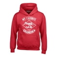 thumbnail image 1 of Shop4Ever Men's My Favorite People Call Me Grandma Hooded Sweatshirt Hoodie XX-Large Red, 1 of 5