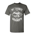 thumbnail image 1 of Shop4Ever Men's My Favorite People Call Me Grandpa Graphic T-shirt XX-Large Charcoal, 1 of 5