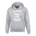 thumbnail image 1 of Shop4Ever Men's My Favorite People Call Me Grandpa Hooded Sweatshirt Hoodie Medium Sports Grey, 1 of 5