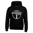 thumbnail image 1 of Shop4Ever Men's My Retirement Plan Golfing Hooded Sweatshirt Hoodie XX-Large Black, 1 of 5