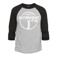 thumbnail image 1 of Shop4Ever Men's My Retirement Plan Golfing Raglan Baseball Shirt XXX-Large Heather Grey/Black, 1 of 4