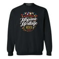 thumbnail image 1 of Shop4Ever Men's National Hispanic Heritage Month Crewneck Sweatshirt Large Black, 1 of 5