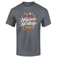 thumbnail image 1 of Shop4Ever Men's National Hispanic Heritage Month Graphic T-shirt Large Charcoal, 1 of 5