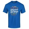 thumbnail image 1 of Shop4Ever Men's National Hispanic Heritage Month Graphic T-shirt Small Royal Blue, 1 of 5