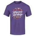 thumbnail image 1 of Shop4Ever Men's National Hispanic Heritage Month Graphic T-shirt XXXXX-Large Purple, 1 of 5